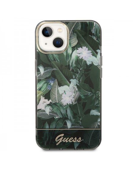 Guess GUHCP14SHGJGHA iPhone 14 6.1&quot; green/green hardcase Jungle Collection