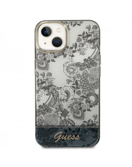 Guess GUHCP14SHGPLHG iPhone 14 6.1 &quot;gray / gray hardcase Porcelain Collection