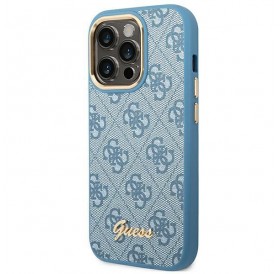 Guess GUHCP14XHG4SHB iPhone 14 Pro Max 6.7 &quot;blue / blue hard case 4G Vintage Gold Logo
