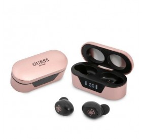 Guess GUTWST31EP TWS Bluetooth earphones + docking station pink / pink