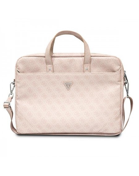 Guess Bag GUCB15P4TP 16 &quot;rose / pink Saffiano 4G Triangle Logo