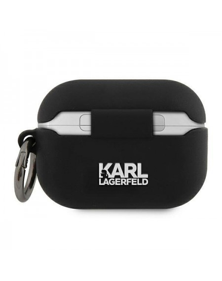Karl Lagerfeld KLACAPSILRSGBK AirPods Pro cover black / black Silicone RSG
