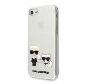 Karl Lagerfeld KLHCI8CKTR iPhone 7/8/SE 2020 / SE 2022 hardcase Transparent Karl &amp; Choupette