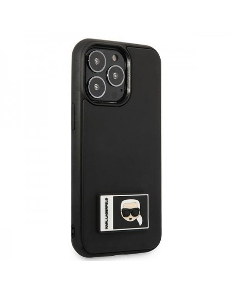 Karl Lagerfeld KLHCP13L3DKPK iPhone 13 Pro / 13 6,1" czarny/black hardcase Ikonik Patch