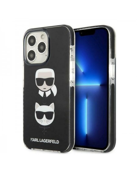 Karl Lagerfeld KLHCP13LTPE2TK iPhone 13 Pro / 13 6,1" hardcase czarny/black Karl&Choupette Head