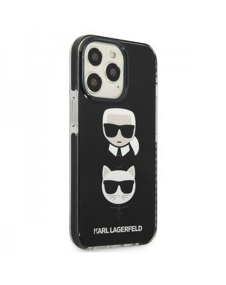 Karl Lagerfeld KLHCP13LTPE2TK iPhone 13 Pro / 13 6,1" hardcase czarny/black Karl&Choupette Head