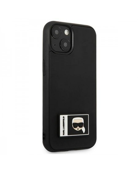 Karl Lagerfeld KLHCP13M3DKPK iPhone 13 6,1" czarny/black hardcase Ikonik Patch