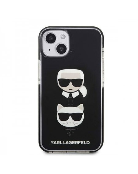 Karl Lagerfeld KLHCP13STPE2TK iPhone 13 mini 5,4 &quot;hardcase black / black Karl &amp; Choupette Head