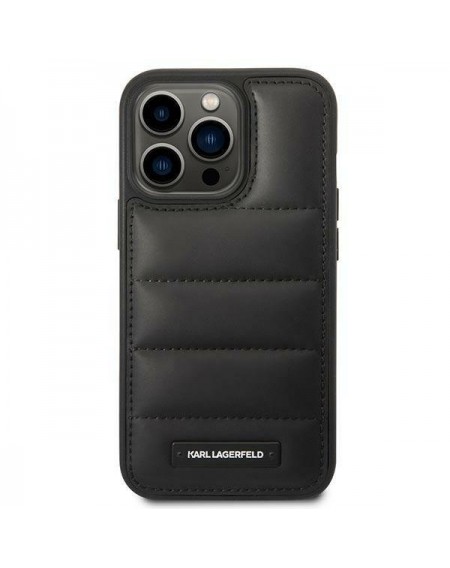 Karl Lagerfeld KLHCP14LPSQAK iPhone 14 Pro 6,1" hardcase czarny/black Puffy Elongated Logo