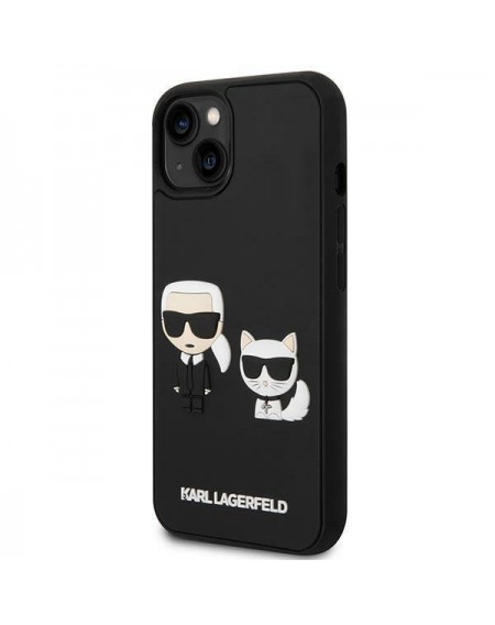Karl Lagerfeld KLHCP14M3DRKCK iPhone 14 Plus 6,7" czarny/black hardcase Karl&Choupette Ikonik 3D