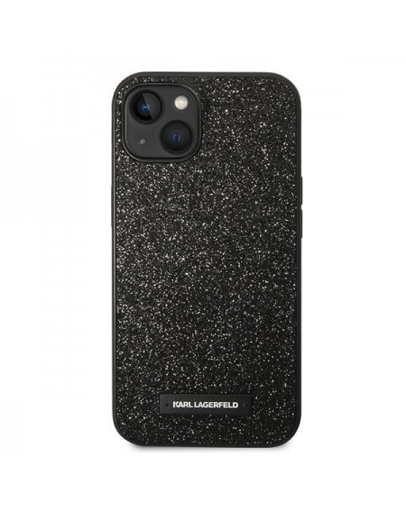 Karl Lagerfeld KLHCP14MG2ELK iPhone 14 Plus 6.7 &quot;hardcase black / black Glitter Plaque Logo