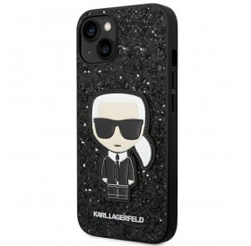 Karl Lagerfeld KLHCP14MGFKPK iPhone 14 Plus 6.7 &quot;hardcase black / black Glitter Flakes Ikonik