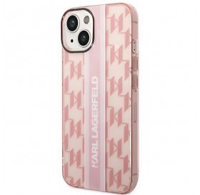 Karl Lagerfeld KLHCP14MHKLSPCP iPhone 14 Plus 6.7 &quot;hardcase pink / pink Mono Vertical Stripe