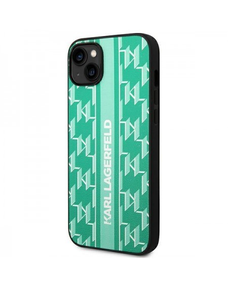 Karl Lagerfeld KLHCP14MPGKLSKN iPhone 14 Plus 6.7 &quot;hardcase green / green Monogram Stripe