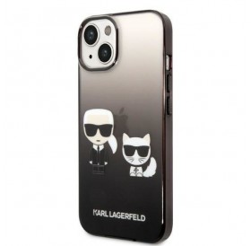 Karl Lagerfeld KLHCP14MTGKCK iPhone 14 Plus 6,7 &quot;hardcase black / black Gradient Ikonik Karl &amp; Choupette