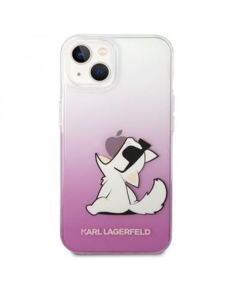 Karl Lagerfeld KLHCP14SCFNRCPI iPhone 14 6.1 &quot;hardcase pink / pink Choupette Fun