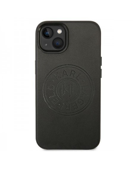 Karl Lagerfeld KLHCP14SFWHK iPhone 14 6,1" hardcase czarny/black Leather Perforated Logo