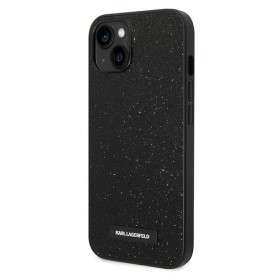 Karl Lagerfeld KLHCP14SG2ELK iPhone 14 6.1 &quot;hardcase black / black Glitter Plaque Logo