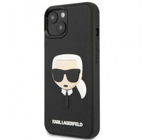 Karl Lagerfeld KLHCP14SKH3DBK iPhone 14 6.1 &quot;black / black hardcase 3D Rubber Karl`s Head
