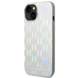 Karl Lagerfeld KLHCP14SLGMMSV3 iPhone 14 6.1 &quot;hardcase silver / silver Monogram Iridescent