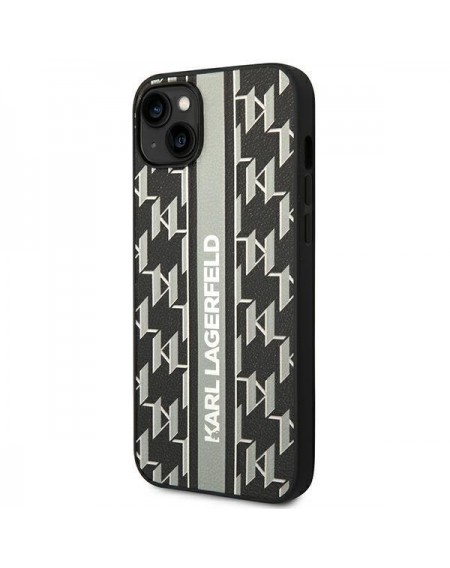 Karl Lagerfeld KLHCP14SPGKLSKG iPhone 14 6.1 &quot;hardcase gray / gray Monogram Stripe
