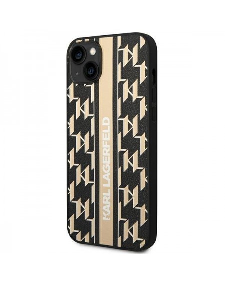 Karl Lagerfeld KLHCP14SPGKLSKW iPhone 14 6.1 &quot;hardcase brown / brown Monogram Stripe