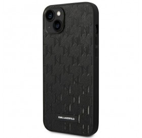 Karl Lagerfeld KLHCP14SSAKLHPK iPhone 14 6.1 &quot;hardcase black / black Saffiano Mono Metal Logo