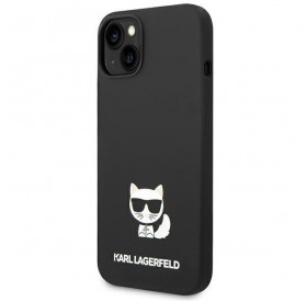 Karl Lagerfeld KLHCP14SSLCTBK iPhone 14 6.1 &quot;hardcase black / black Silicone Choupette Body