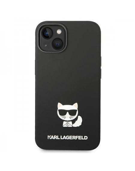 Karl Lagerfeld KLHCP14SSLCTBK iPhone 14 6.1 &quot;hardcase black / black Silicone Choupette Body