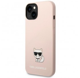 Karl Lagerfeld KLHCP14SSLCTPI iPhone 14 6.1 &quot;hardcase light pink / light pink Silicone Choupette Body