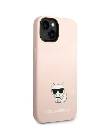 Karl Lagerfeld KLHCP14SSLCTPI iPhone 14 6.1 &quot;hardcase light pink / light pink Silicone Choupette Body