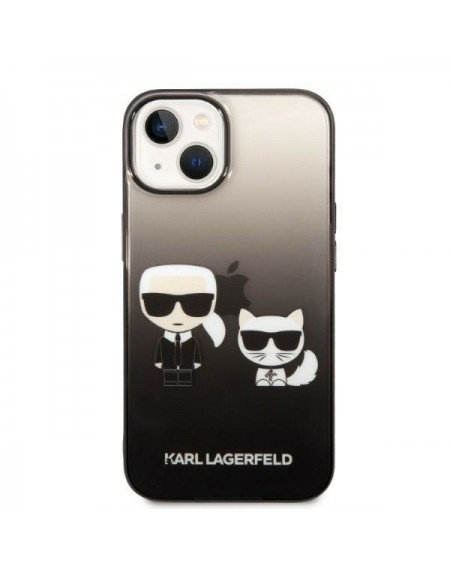 Karl Lagerfeld KLHCP14STGKCK iPhone 14 6,1 &quot;hardcase black / black Gradient Ikonik Karl &amp; Choupette