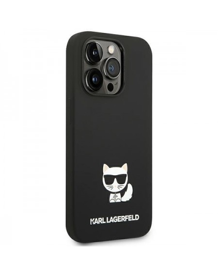 Karl Lagerfeld KLHCP14XSLCTBK iPhone 14 Pro Max 6.7 &quot;hardcase black / black Silicone Choupette Body