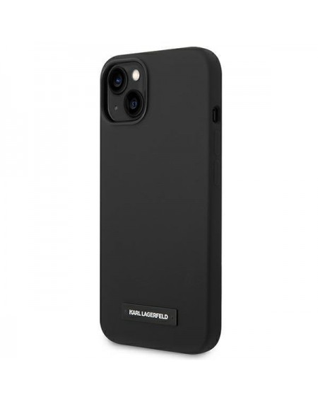 Karl Lagerfeld KLHMP14MSLMP1K iPhone 14 Plus 6.7 &quot;hardcase black / black Silicone Plaque Magsafe