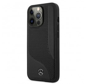 Mercedes MEHCP13LCDOBK iPhone 13 Pro / 13 6,1" czarny/black hardcase Leather Perforated Area