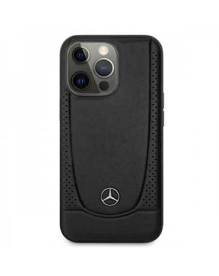 Mercedes MEHCP14LARMBK iPhone 14 Pro 6.1 &quot;black / black hardcase Leather Urban