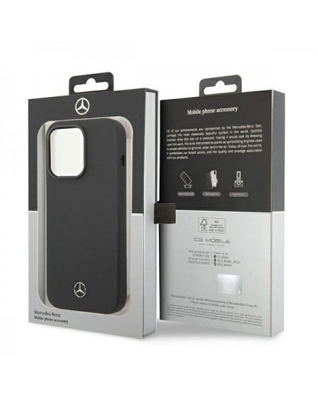 Mercedes MEHCP14LSILBK iPhone 14 Pro 6,1" czarny/black hardcase Silicone Line