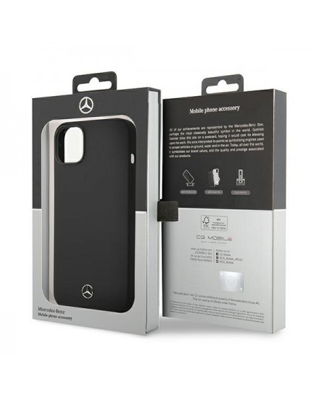Mercedes MEHCP14MSILBK iPhone 14 Plus 6,7" czarny/black hardcase Silicone Line
