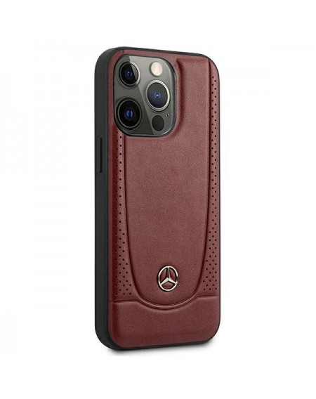 Mercedes MEHCP14XARMRE iPhone 14 Pro Max 6.7 &quot;red / red hardcase Leather Urban Bengale