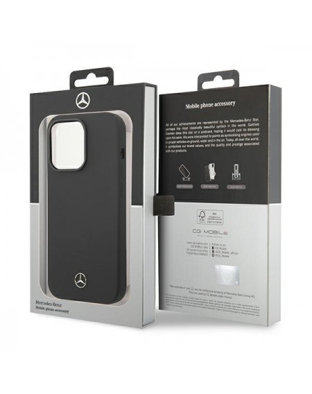Mercedes MEHMP14XSILBK iPhone 14 Pro Max 6,7" czarny/black hardcase Silicone Line Magsafe
