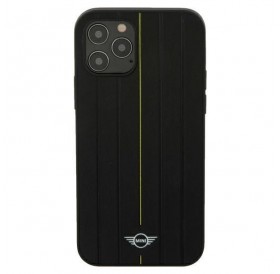 Mini MIHCP12MPUHLYE iPhone 12/12 Pro 6,1" żółty/yellow hard case Stamp Stripe