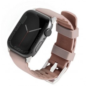 UNIQ pasek Linus Apple Watch Series 4/5/6/7/8/SE/SE2 38/40/41mm. Airosoft Silicone różowy/blush pink