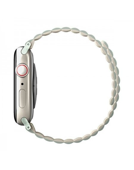 UNIQ pasek Revix Apple Watch Series 4/5/6/7/8/SE/SE2 38/40/41mm. Reversible Magnetic zielony-beżowy/sage-beige