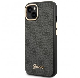 Guess GUHCP14SHG4SHK iPhone 14 6.1 &quot;black / black hard case 4G Vintage Gold Logo