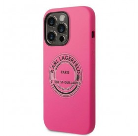 Karl Lagerfeld KLHCP14LSRSGRCF iPhone 14 Pro 6.1 &quot;hardcase pink / pink Silicone RSG
