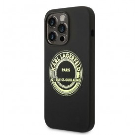 Karl Lagerfeld KLHCP14LSRSGRCK iPhone 14 Pro 6.1 &quot;hardcase black / black Silicone RSG