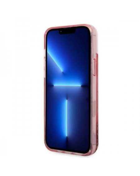 Karl Lagerfeld KLHCP14MLBKLCP iPhone 14 Plus 6.7 &quot;pink / pink hardcase Liquid Glitter Big KL