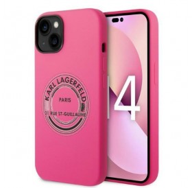 Karl Lagerfeld KLHCP14MSRSGRCF iPhone 14 Plus 6.7 &quot;hardcase pink / pink Silicone RSG