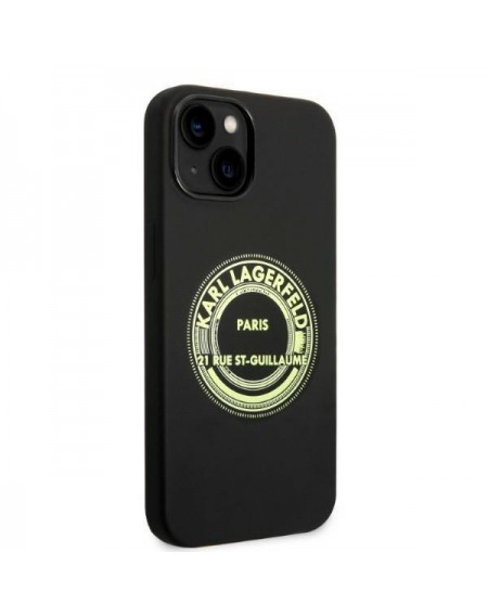 Karl Lagerfeld KLHCP14MSRSGRCK iPhone 14 Plus 6.7 &quot;hardcase black / black Silicone RSG
