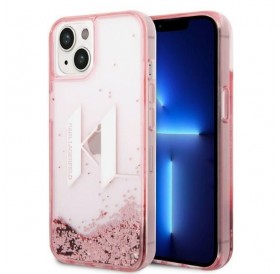 Karl Lagerfeld KLHCP14SLBKLCP iPhone 14 6.1 &quot;pink / pink hardcase Liquid Glitter Big KL